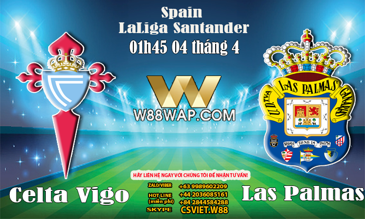 Read more about the article 01G45 NGÀY 04/4: Celta Vigo vs Las Palmas