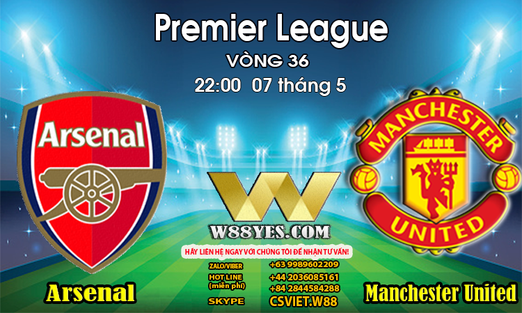 Read more about the article 22:00 NGÀY 07/5: Arsenal vs Man United.