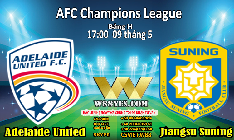 You are currently viewing Adelaide United vs Jiangsu Suning.