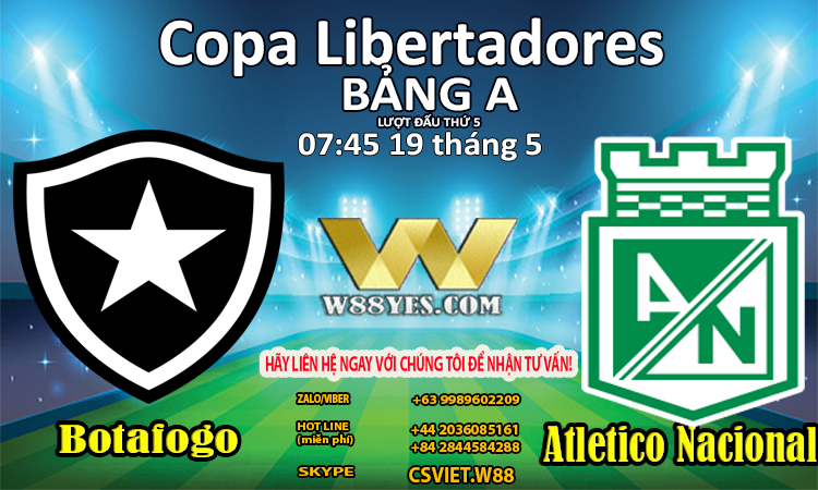 You are currently viewing 07:45 NGÀY 19/5 Botafogo vs Atletico Nacional