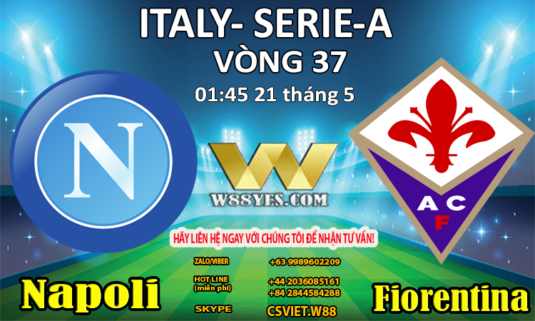 You are currently viewing SOI KÈO : 01:45 NGÀY 21/5:  Napoli vs Fiorentina.