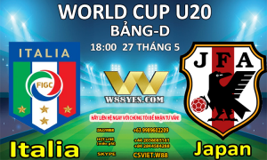 Read more about the article SOI KÈO : 18:00 NGÀY 27/5: U20 Italia vs U20 Nhật Bản.