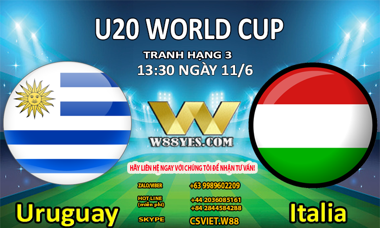 You are currently viewing SOI KÈO : 13:30 NGÀY 11/6: U20 Uruguay vs U20 Italia.