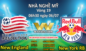 Read more about the article NHẬN ĐỊNH : 06h30 ngày 06/07: New England vs New York RB.