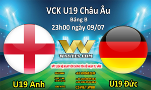 Read more about the article NHẬN ĐỊNH : 23h00 ngày 09/7: U19 Anh vs U19 Đức.