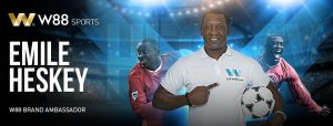 Read more about the article EMILE HESKEY TÁI XUẤT VỚI VÀO TRÒ ĐẠI SỨ THƯƠNG HIỆU CỦA  W88.COM