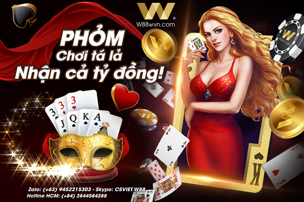 You are currently viewing Hướng dẫn chơi Phỏm (Tá lả) tại W88