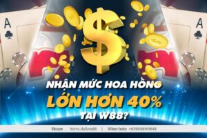 Read more about the article LÀM SAO ĐỂ NHẬN ĐƯỢC MỨC HOA HỒNG LỚN HƠN 40% TẠI W88?