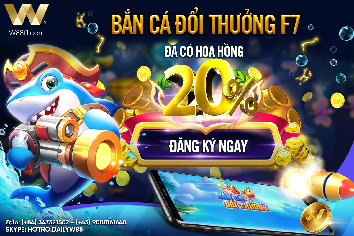 You are currently viewing ÁP DỤNG 20% HOA HỒNG CHO SẢN PHẨM BẮN CÁ ĐỔI THƯỞNG (F7)