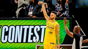 Read more about the article Thi ném 3 điểm cũng “clutch” như một thói quen, Stephen Curry ẵm cúp 3-Point Contest