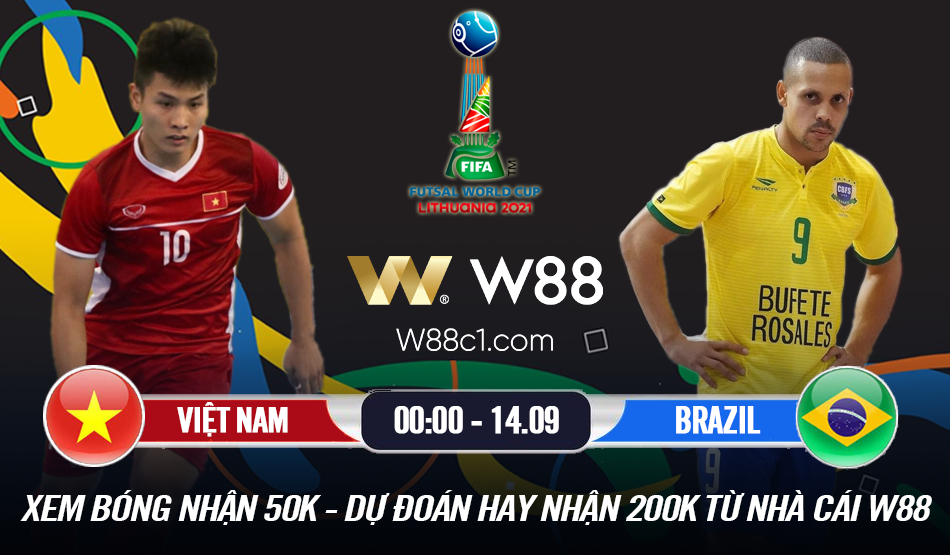 You are currently viewing W88 – MINIGAME] VIỆT NAM – BRAZIL | FIFA FUTSAL WORLD CUP 2021 | THỬ THÁCH CỰC ĐẠI