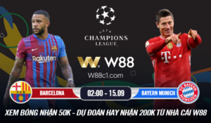 Read more about the article [W88 – MINIGAME] BARCELONA – BAYERN MUNICH | CHAMPION LEAGUE | ĐỐI ĐẦU DUYÊN NỢ