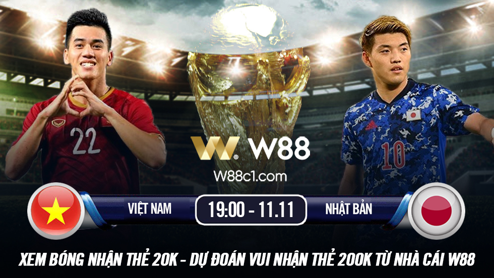 You are currently viewing [W88 – MINIGAME] VIỆT NAM – NHẬT BẢN | VÒNG LOẠI WORLD CUP | THỬ THÁCH CỰC ĐẠI