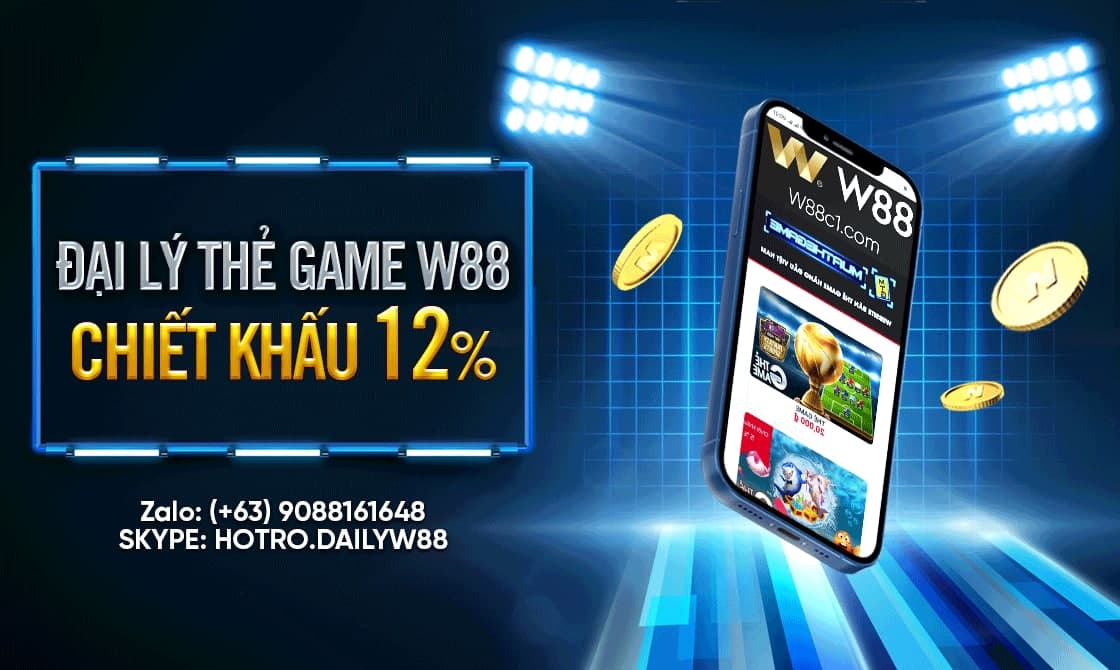 You are currently viewing KINH DOANH DỄ DÀNG VỚI CHƯƠNG TRÌNH ĐẠI LÝ THẺ GAME W88