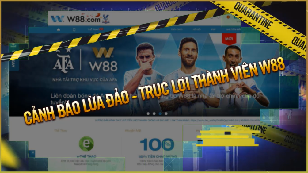 You are currently viewing [W88] CẢNH BÁO LỪA ĐẢO: NHÀ CÁI NHỎ MẠO DANH W88 ĐỂ DỤ DỖ THÀNH VIÊN