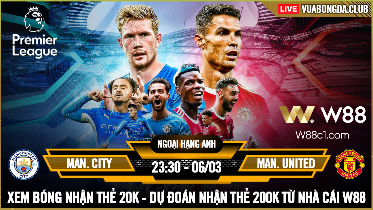 You are currently viewing [W88 – MINIGAME] MAN. CITY – MAN. UNITED | NGOẠI HẠNG ANH | AI LÀ “HÀNG XÓM ỒN ÀO”?