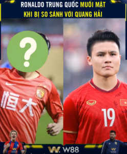 Read more about the article TIN VẮN W88: “RONALDO TRUNG QUỐC” MUỐI MẶT VÌ BỊ BÁO CHÍ SO SÁNH VỚI QUANG HẢI