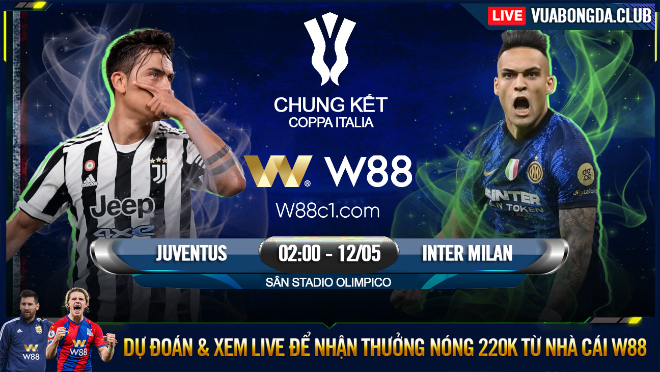 You are currently viewing [W88 – MINIGAME] JUVENTUS – INTER MILAN | CHUNG KẾT COPPA ITALIA | BÊN KIA ĐỈNH DỐC