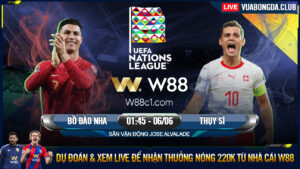 Read more about the article [W88 – MINIGAME] BỒ ĐÀO NHA – THỤY SĨ | NATIONS LEAGUE | CHỜ RONALDO TỎ SÁNG