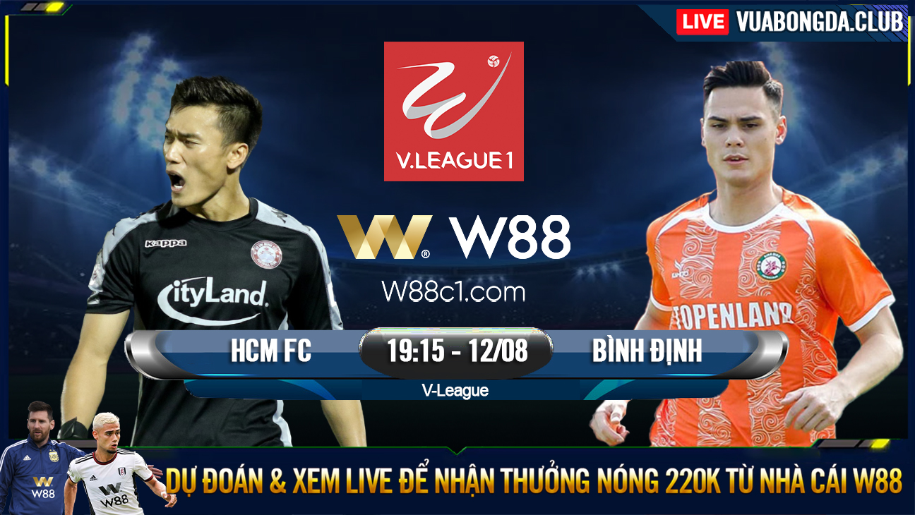 You are currently viewing [W88 – MINIGAME] TP. HỒ CHÍ MINH – BÌNH ĐỊNH FC | V-LEAGUE 1 | VƯỢT VŨ MÔN