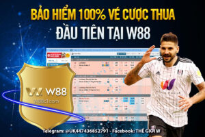 Read more about the article BẢO HIỂM 100% VÉ CƯỢC THUA ĐẦU TIÊN TẠI THỂ THAO W88