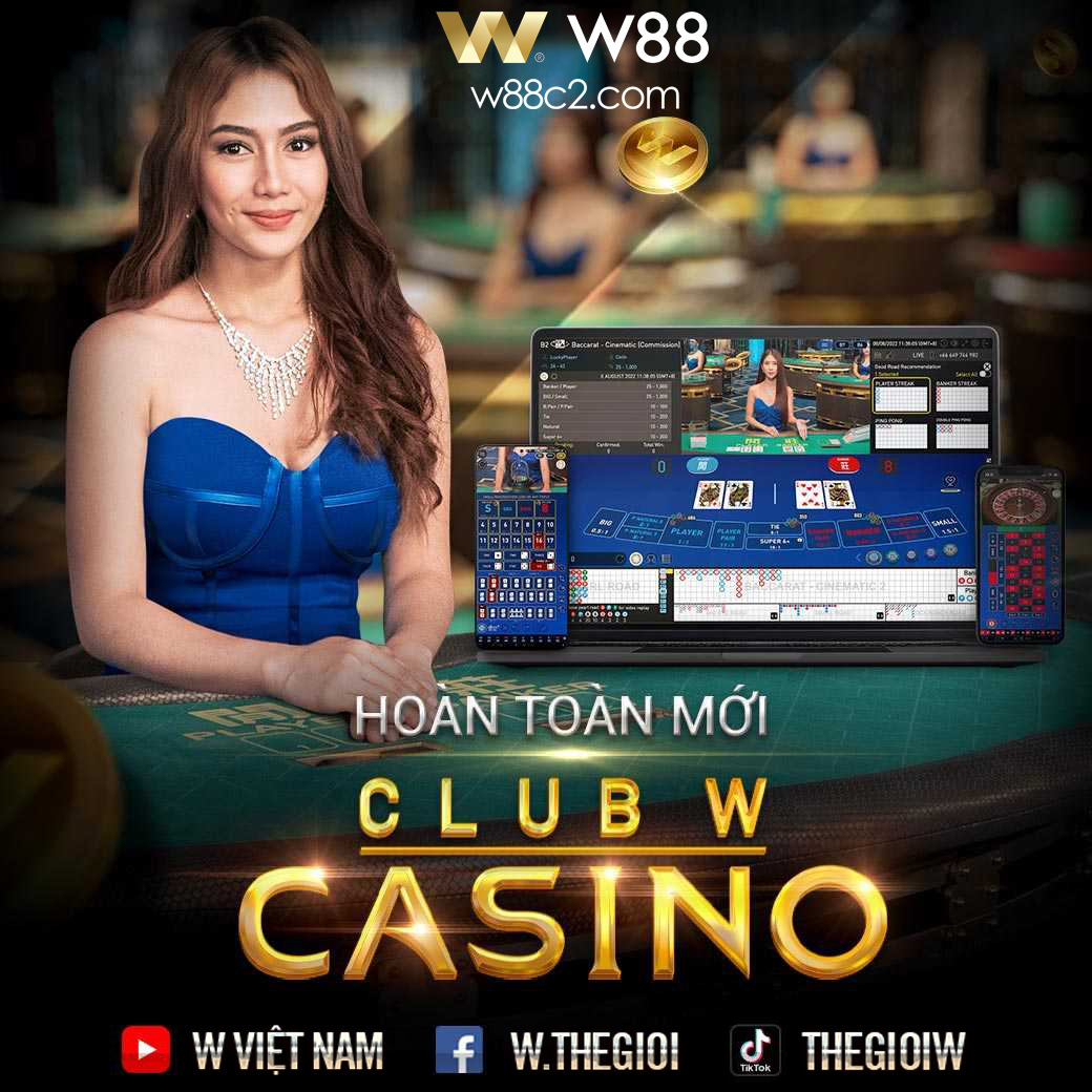 You are currently viewing TRẢI NGHIỆM SẢNH CASINO ĐẲNG CẤP – CHÍNH THỨC RA MẮT SẢNH CASINO MỚI TẠI W88