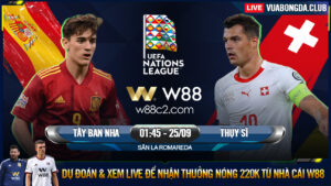 Read more about the article [W88 – MINIGAME] TÂY BAN NHA – THỤY SĨ | UEFA NATIONS LEAGUE | NỐI DÀI CHUỖI TRẬN THĂNG HOA