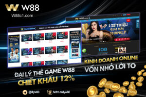 Read more about the article CẨM NANG KIẾM TIỀN ĐẠI LÝ THẺ GAME W88