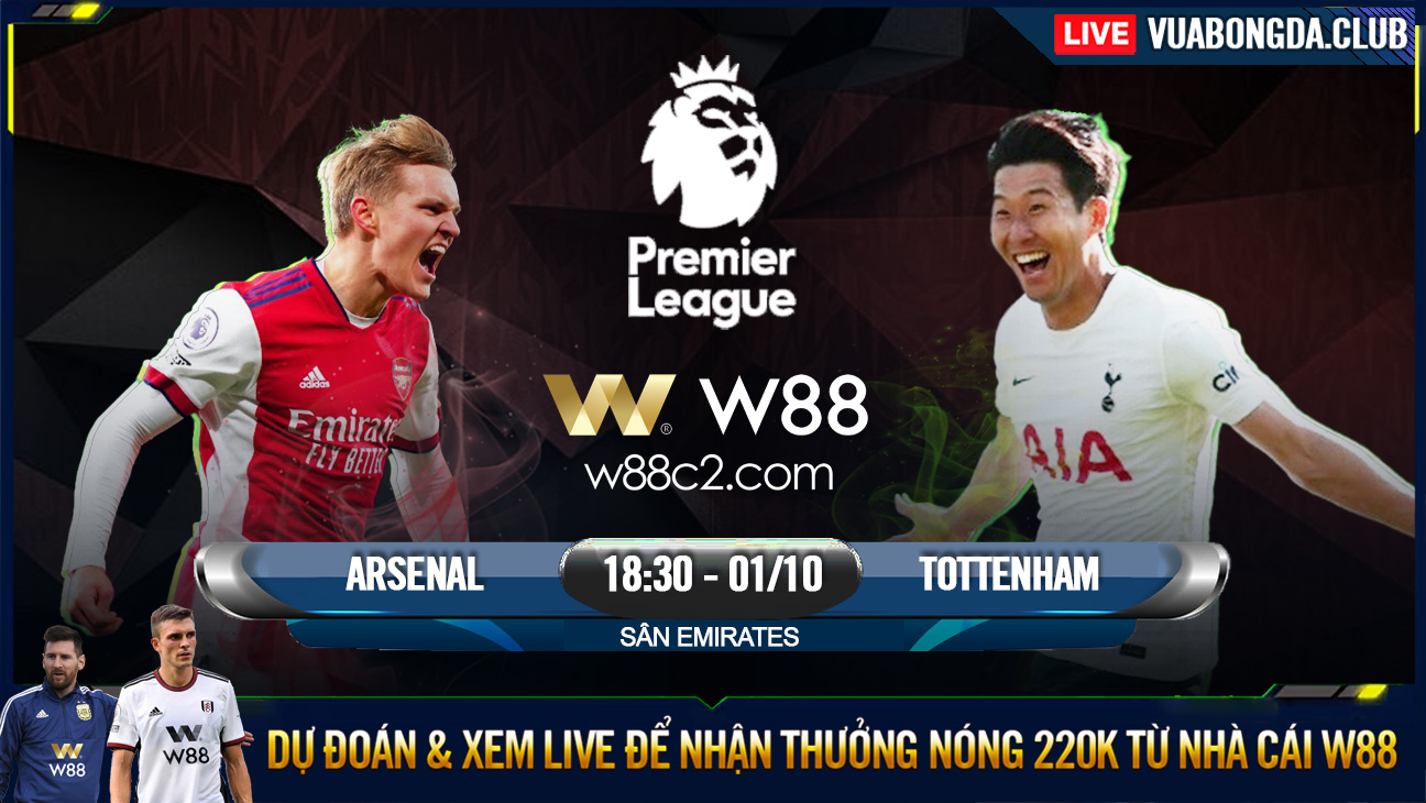 You are currently viewing [W88 – MINIGAME] ARSENAL – TOTTENHAM | PREMIER LEAGUE |  SON-HEUNG MIN ĐÁNH SẬP PHÁO ĐÀI EMIRATES?