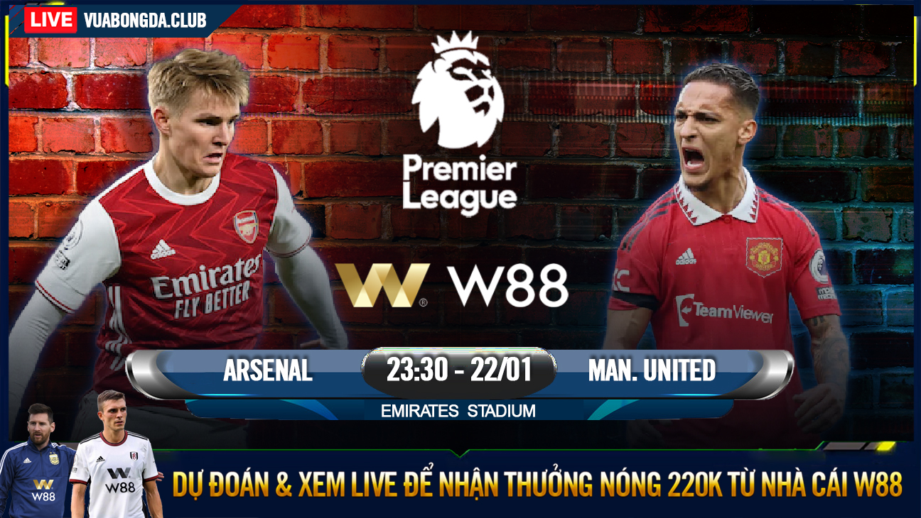 You are currently viewing [W88 – MINIGAME] ARSENAL – MAN UNITED | NGOẠI HẠNG ANH | ĐẠI CHIẾN MÙNG 1 TẾT