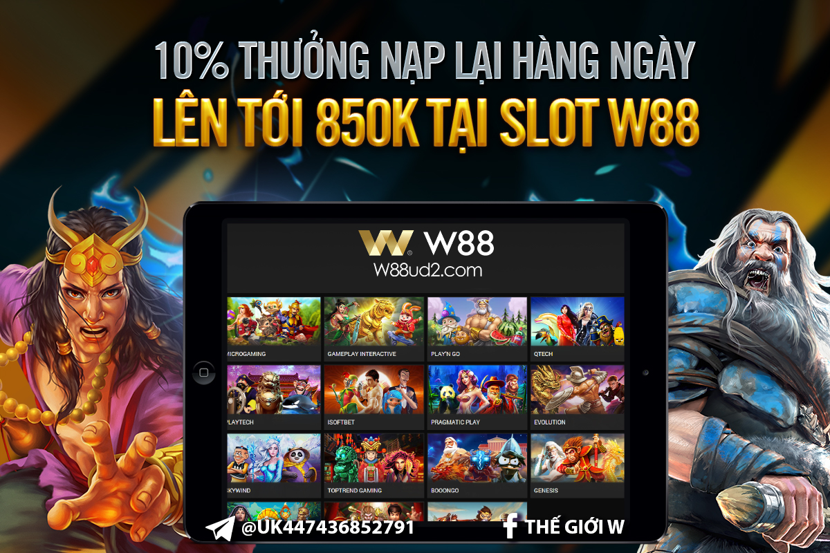 You are currently viewing 10% THƯỞNG NẠP LẠI HÀNG NGÀY LÊN TỚI 850,000 VND TẠI SLOT W88