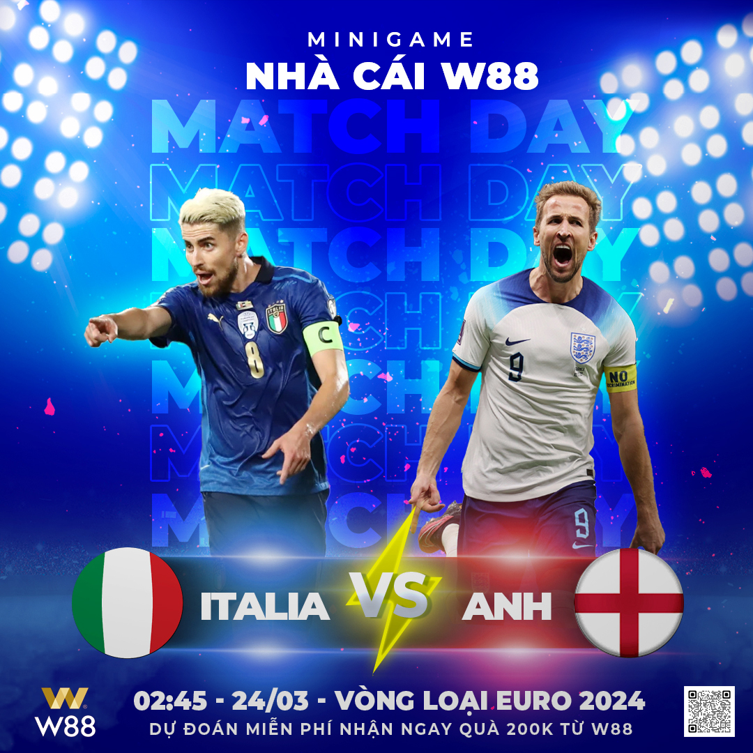 You are currently viewing [W88 – MINIGAME] ITALY – ANH | VÒNG LOẠI EURO 2024 | ĐÊM SIÊU KINH ĐIỂN