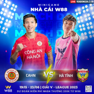 Read more about the article [W88 – MINIGAME] CÔNG AN HÀ NỘI – HÀ TĨNH | V-LEAGUE 2023 | TÌM LẠI CHIẾN THẮNG