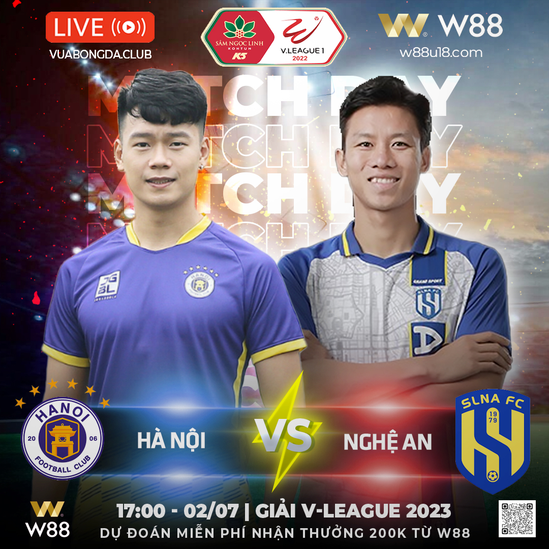 You are currently viewing [W88 – MINIGAME] HÀ NỘI – SÔNG LAM NGHỆ AN | V-LEAGUE 2023 | DUY TRÌ CHIẾN THẮNG