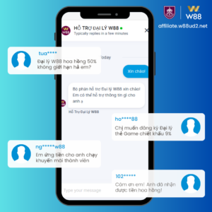 Read more about the article RA MẮT LIVE CHAT – KÊNH HỖ TRỢ ĐỈNH CAO CỦA ĐẠI LÝ W88!