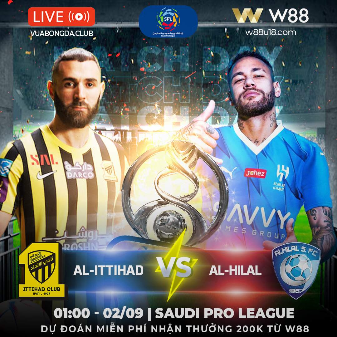 You are currently viewing [W88 – MINIGAME] AL-ITTIHAD VS AL-HILAL | SAUDI PRO LEAGUE | DỤC TỐC BẤT ĐẠT