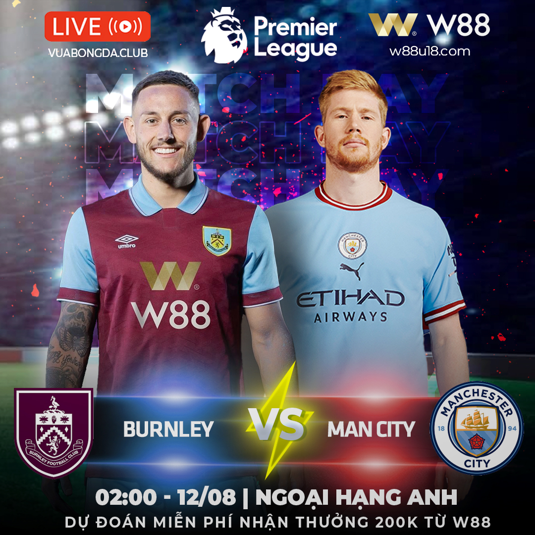 You are currently viewing [W88 – MINIGAME] BURNLEY – MAN. CITY | NGOẠI HẠNG ANH | ĐÔI ĐŨA LỆCH