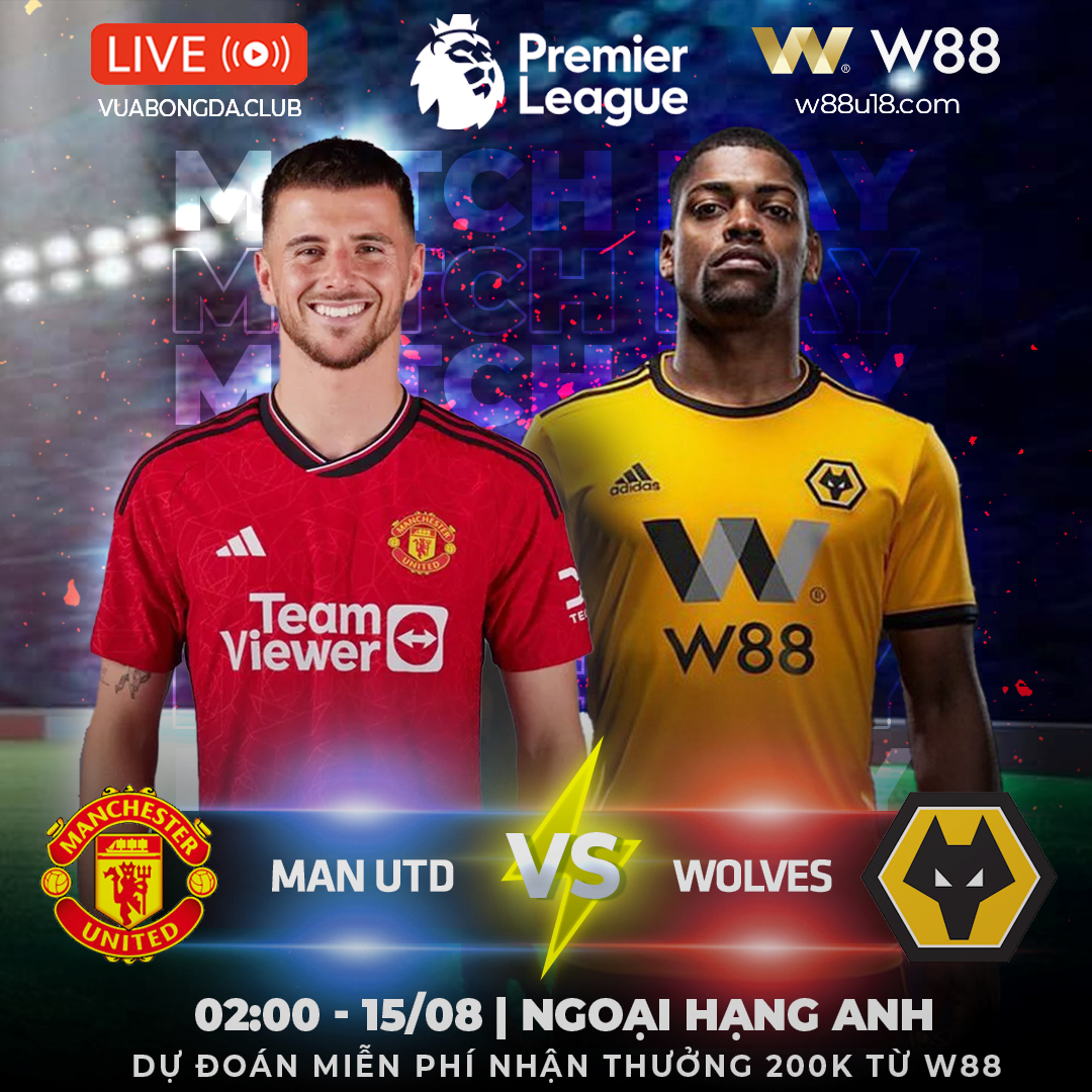 You are currently viewing [W88 – MINIGAME] MAN. UNITED – WOLVES | NGOẠI HẠNG ANH | QUỶ ĐỎ RA QUÂN