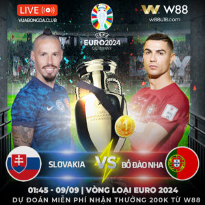 Read more about the article [W88 – MINIGAME] SLOVAKIA – BỒ ĐÀO NHA| VÒNG LOẠI EURO 2024 |  NIỀM VUI CHO RONALDO & ĐỒNG ĐỘI