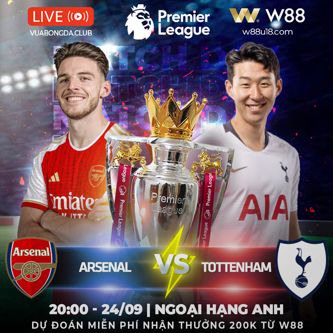 You are currently viewing [W88 – MINIGAME] ARSENAL – TOTTENHAM | NGOẠI HẠNG ANH | GÀ TRỐNG GÃY CÁNH