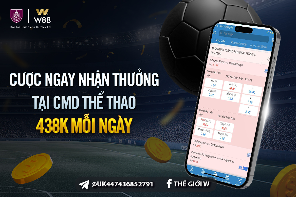 You are currently viewing CƯỢC NGAY – NHẬN THƯỞNG 438 VND MỖI NGÀY TẠI CMD – THỂ THAO