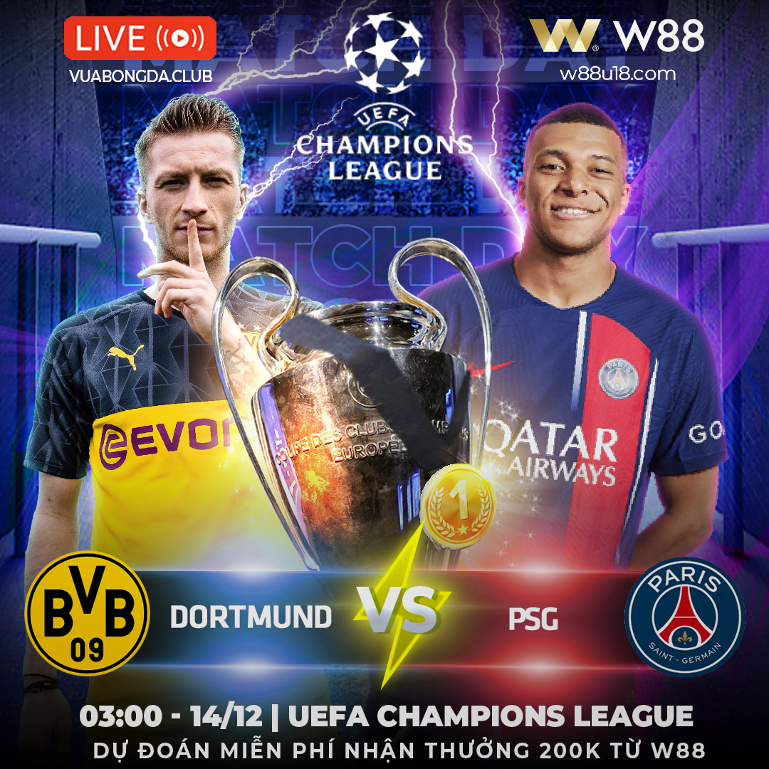 You are currently viewing [W88 – MINIGAME] DORTMUND – PSG | CUP C1 | CUỘC CHIẾN CỦA CÁC NGÔI SAO