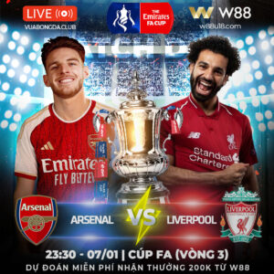 Read more about the article [W88 – MINIGAME] ARSENAL VS LIVERPOOL| CÚP FA VÒNG 3| PHÁO THỦ CẦN 1 CHIẾN THẮNG