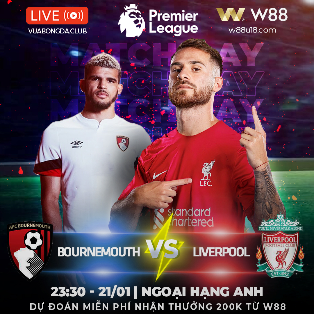 You are currently viewing [W88 – MINIGAME] BOURNEMOUTH VS LIVERPOOL | NGOẠI HẠNG ANH |  HỌC CÁCH SỐNG KHÔNG SALAH