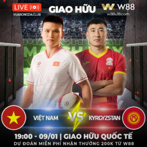 Read more about the article [W88 – MINIGAME] VIỆT NAM VS KYRGYZSTAN | GIAO HỮU QUỐC TẾ | BẠN ĐẾN CHƠI NHÀ