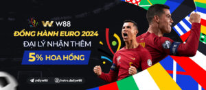 Read more about the article ĐỒNG HÀNH EURO 2024 – W88 BONUS 5% HOA HỒNG CHO ĐẠI LÝ XUẤT SẮC