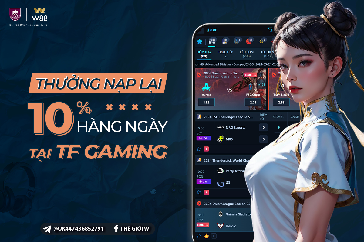 You are currently viewing 10% THƯỞNG NẠP LẠI HÀNG NGÀY TẠI TF GAMING