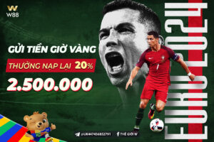 Read more about the article EURO 2024: GỬI TIỀN GIỜ VÀNG – THƯỞNG NẠP LẠI 20% TỚI 2,500 VND