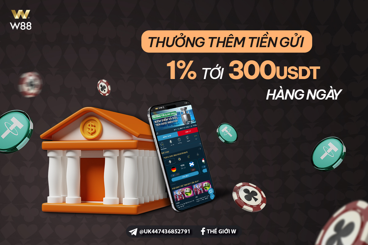 You are currently viewing THƯỞNG THÊM 1% TIỀN GỬI LÊN TỚI 300 USDT HÀNG NGÀY