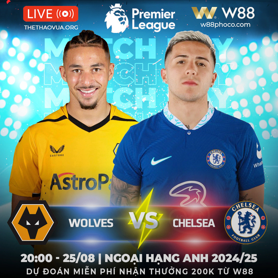 You are currently viewing [W88 – MINIGAME] | WOLVES – CHELSEA | MÀU XANH HY VỌNG